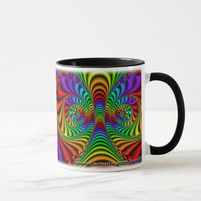 Caneca do costume do Fractal R~08 (Direita)