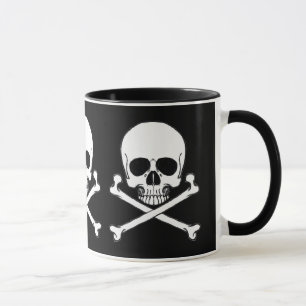 Caneca do crânio do pirata