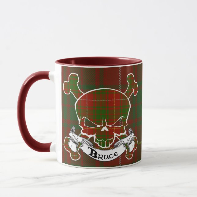 Caneca do crânio do Tartan de Bruce (Esquerda)
