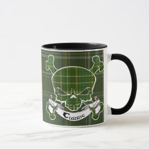 Caneca do crânio do Tartan de Currie