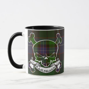 Caneca do crânio do Tartan de Galbraith