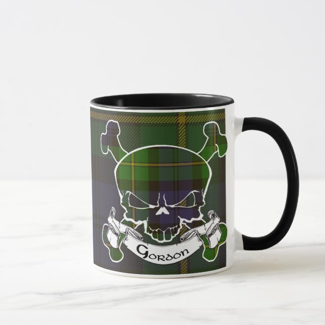 Caneca do crânio do Tartan de Gordon (Direita)