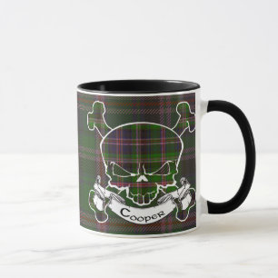 Caneca do crânio do Tartan do tanoeiro