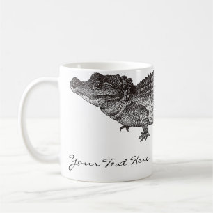 Caneca do crocodilo do vintage