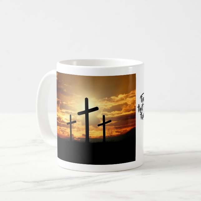 Caneca do crucifixo de Sun de ascensão (Frente Esquerda)