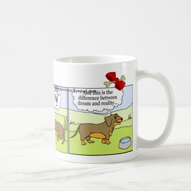 Caneca do Dachshund: Verão (Direita)