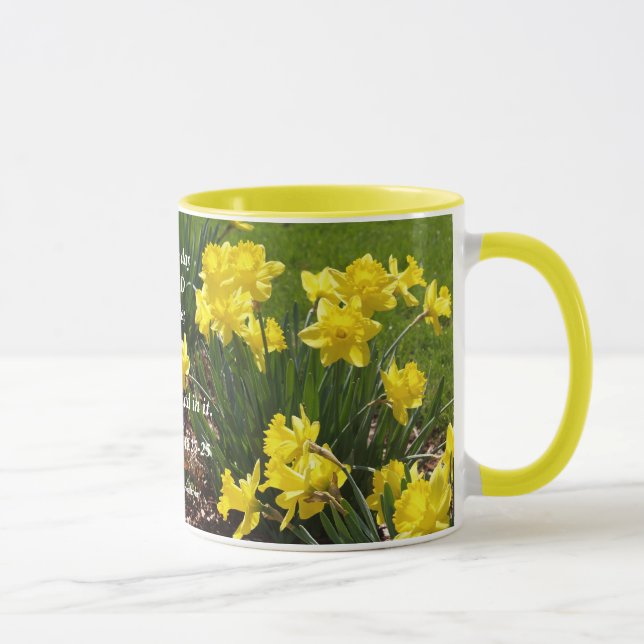 Caneca do Daffodil do salmo 118 (Direita)