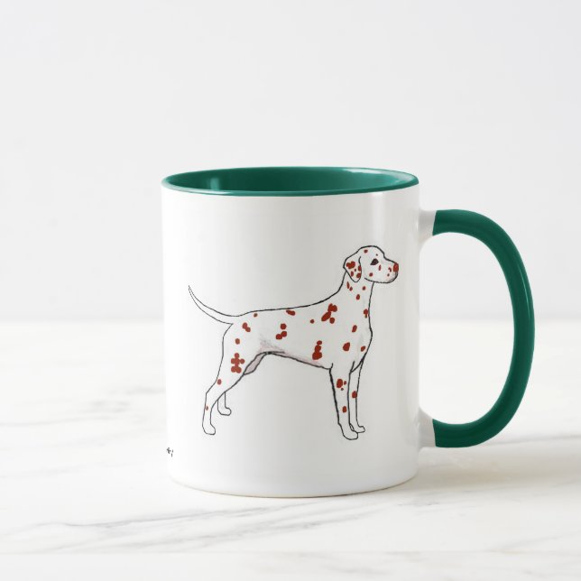 Caneca do Dalmatian do fígado (Direita)