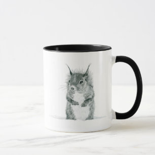 Caneca do desenho do esquilo