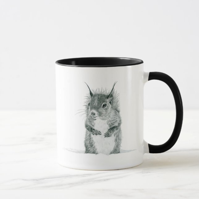 Caneca do desenho do esquilo (Direita)