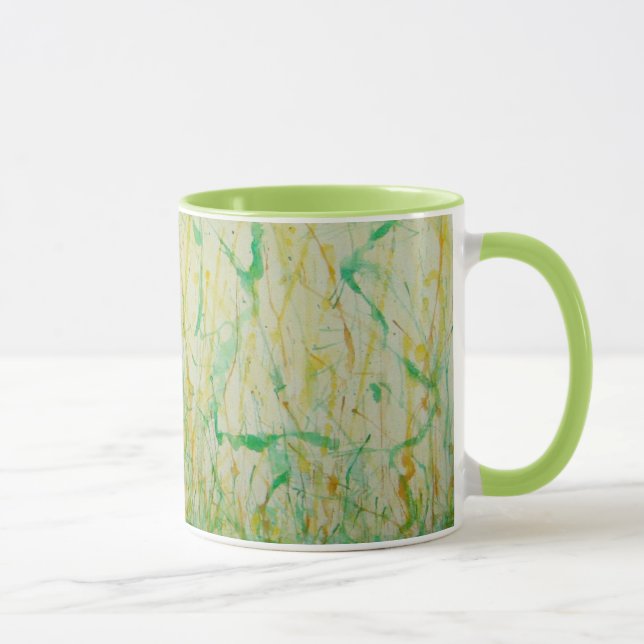 Caneca do design da aguarela (Direita)