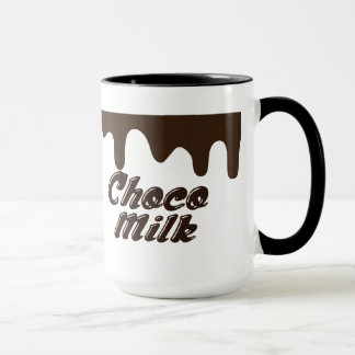 Caneca do design do leite de chocolate