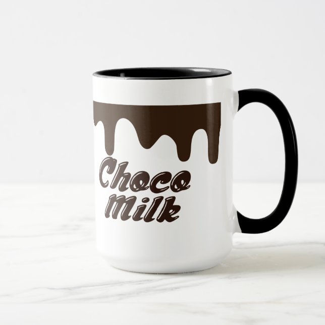 Caneca do design do leite de chocolate (Direita)