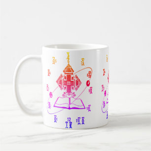 Caneca do design do relógio da horas da bíblia do