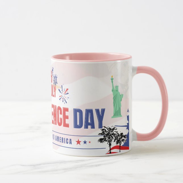 Caneca do Dia da Independência Americana – 4 de Ju (Direita)