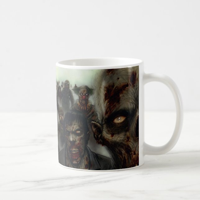Caneca do Dia das Bruxas dos zombis (Direita)