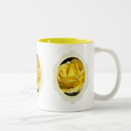 Caneca do dia das mães do rosa amarelo