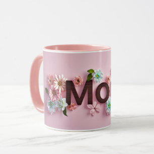 Caneca do Dia das Mães para Mamãe, Amo Mamãe, Melh