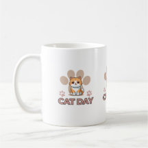 Caneca do Dia do Gato Fofo – Xícara de Café de Gat