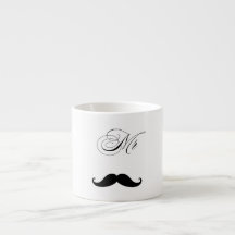 Caneca do Dia dos Namorados com Bigode Divertido