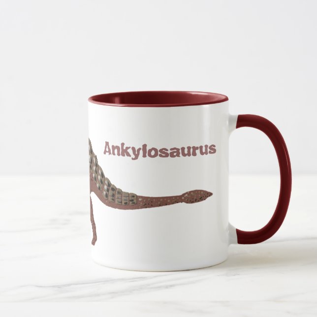 Caneca do dinossauro do Ankylosaurus (Direita)