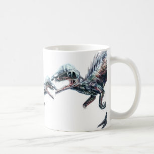 Caneca do dinossauro do zombi