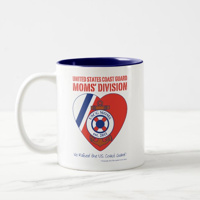 Caneca do Dois-Tom da divisão das mães de USCG (Esquerda)