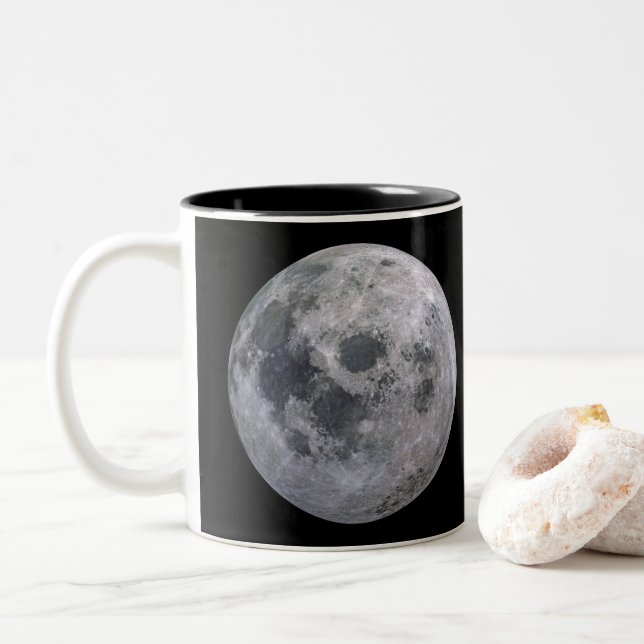 Caneca do Dois-Tom da LUA CHEIA (Com Donut)