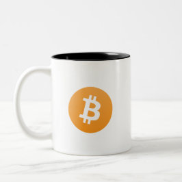 Caneca do Dois-Tom de Bitcoin