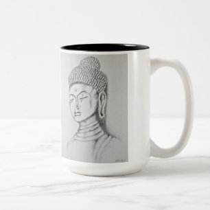 Caneca do Dois-tom de Buddha/Namaste