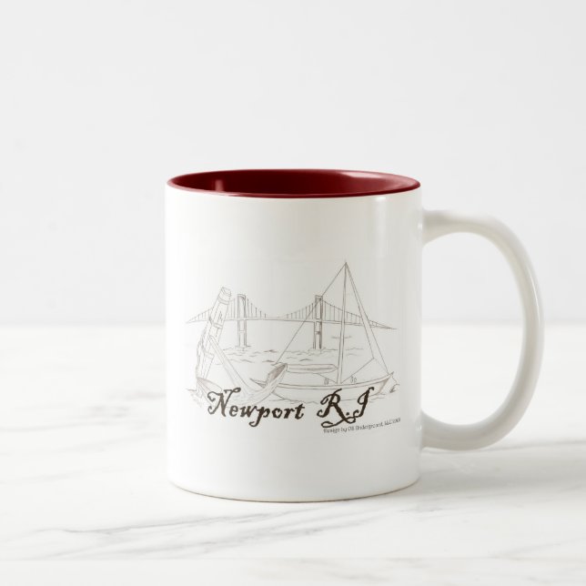Caneca do Dois-Tom de Newport RI (Direita)