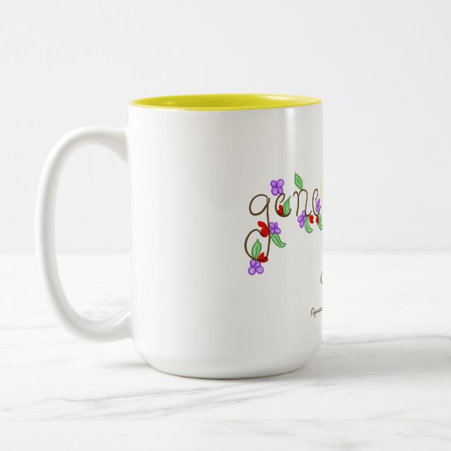 Caneca do doodle do divertimento (Esquerda)