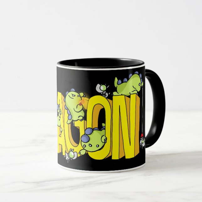 Caneca do dragão (Frente Esquerda)