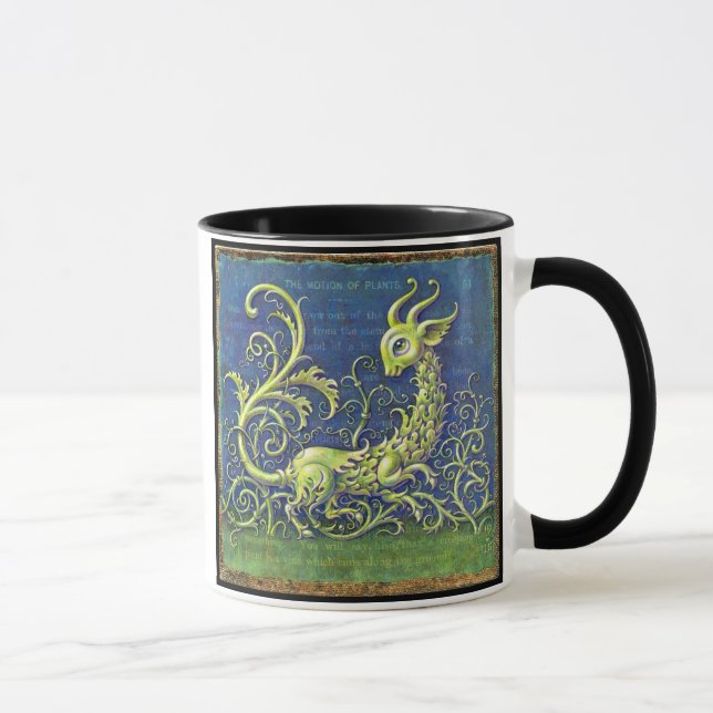 Caneca do dragão verde, movimento das plantas (Direita)