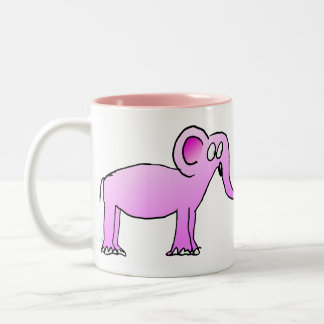 Caneca do Elefante Cor-de-Rosa