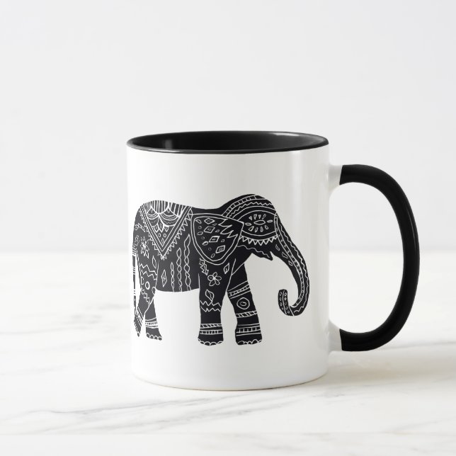Caneca do elefante de africano negro (Direita)