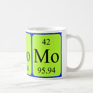 Caneca do elemento 42 - molibdênio
