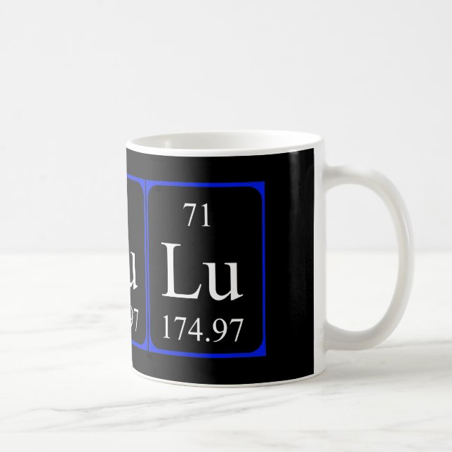 Caneca do elemento 71 - Lutetium (Direita)