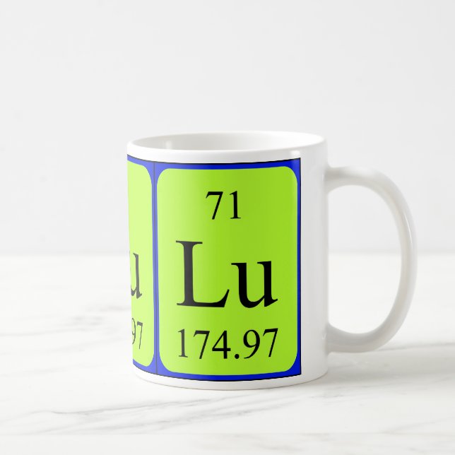 Caneca do elemento 71 - Lutetium (Direita)