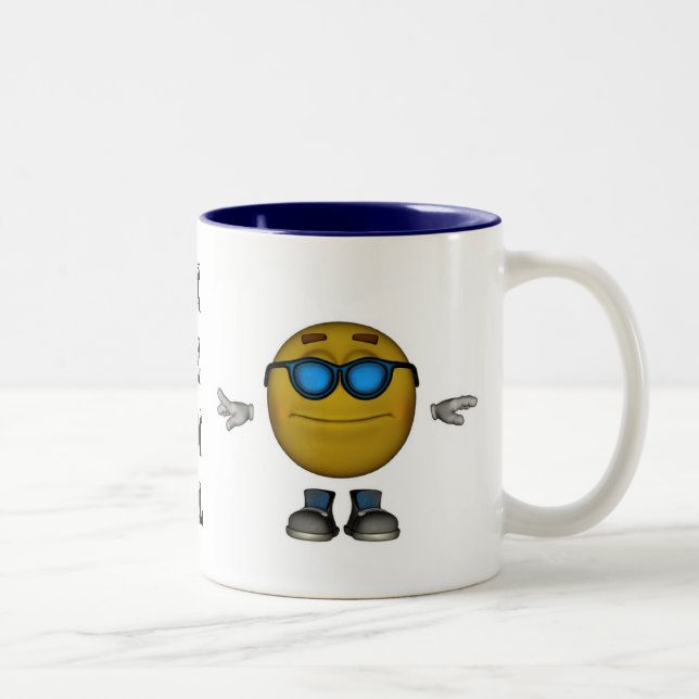 Caneca do Emoticon de KEWL (Direita)