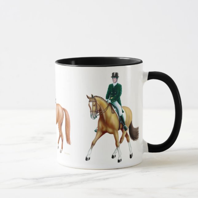Caneca do Equestrian dos cavalos do adestramento (Direita)