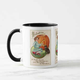 Caneca do escultor da abóbora do Dia das Bruxas d