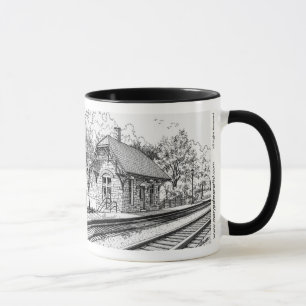 Caneca do estação de caminhos-de-ferro das