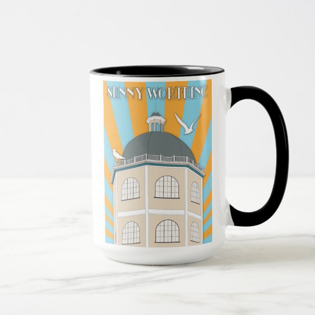 Caneca do estilo do art deco que caracteriza a (Direita)