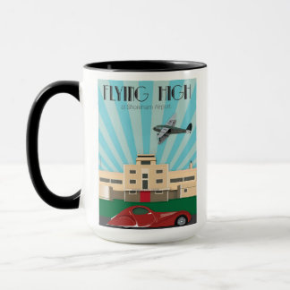Caneca do estilo do art deco que caracteriza o
