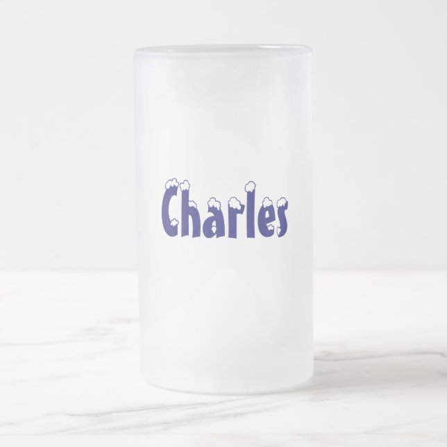 Caneca do Estilo-Fosco do Charles-Nome (Centro)