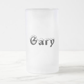 Caneca do Estilo-Fosco do Gary-Nome