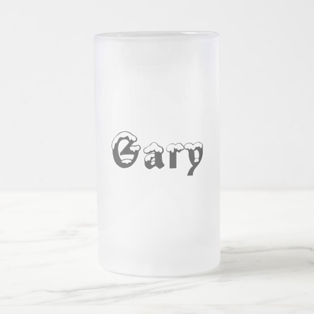 Caneca do Estilo-Fosco do Gary-Nome (Centro)
