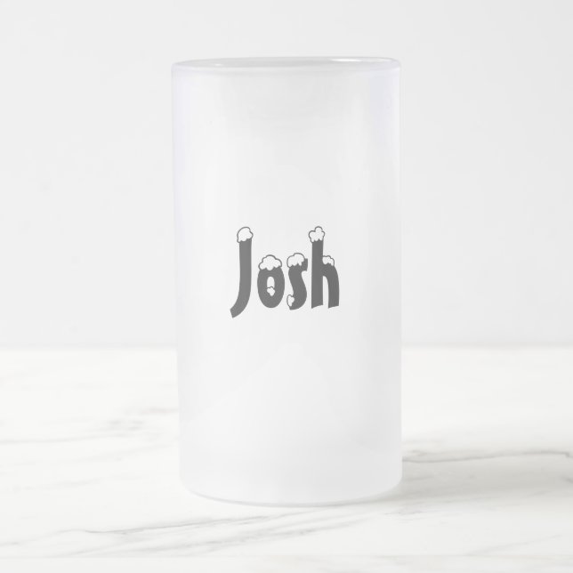 Caneca do Estilo-Fosco do Josh-Nome (Centro)