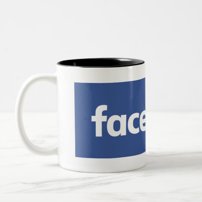 Caneca do facebook de alta qualidade (Esquerda)
